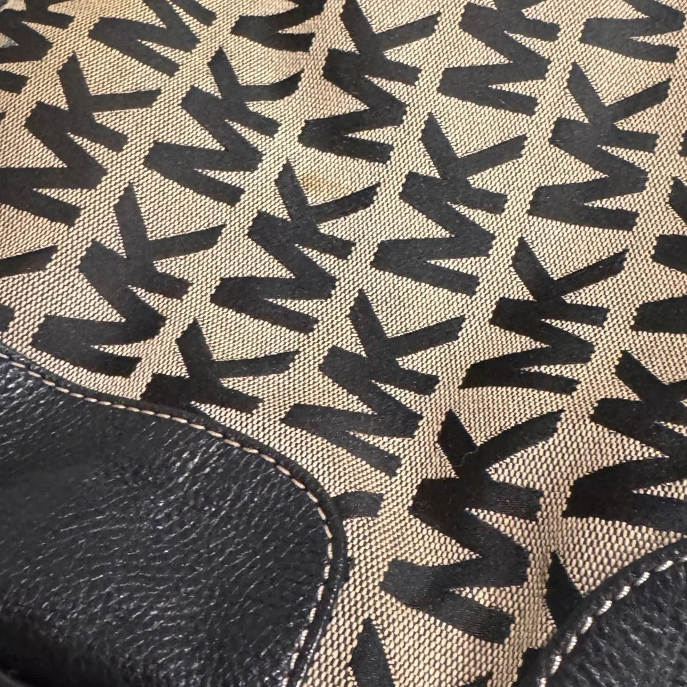 Michael Kors Black and tan Shoulder Bag